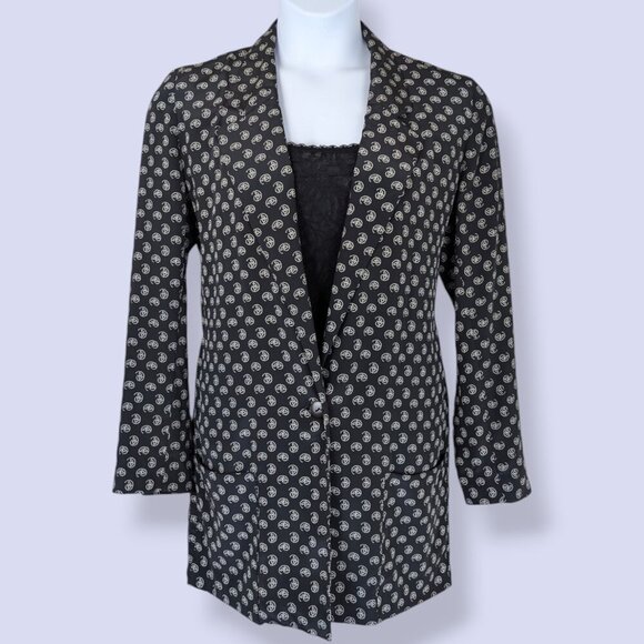 V. Liz Claiborne Long Pattern Top - Picture 1 of 7